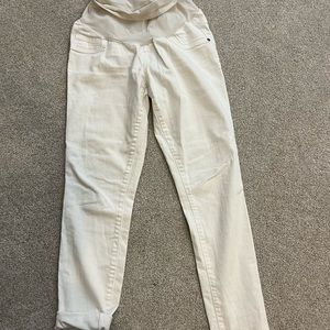 Maternity white jeans size S